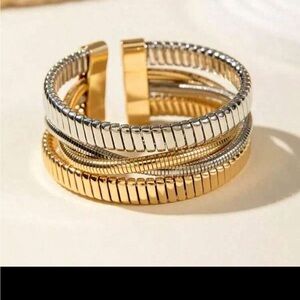 Elegant Gold and Silver Women's Bracelet